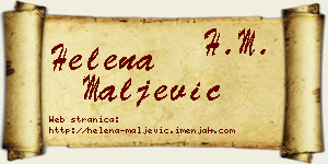 Helena Maljević vizit kartica